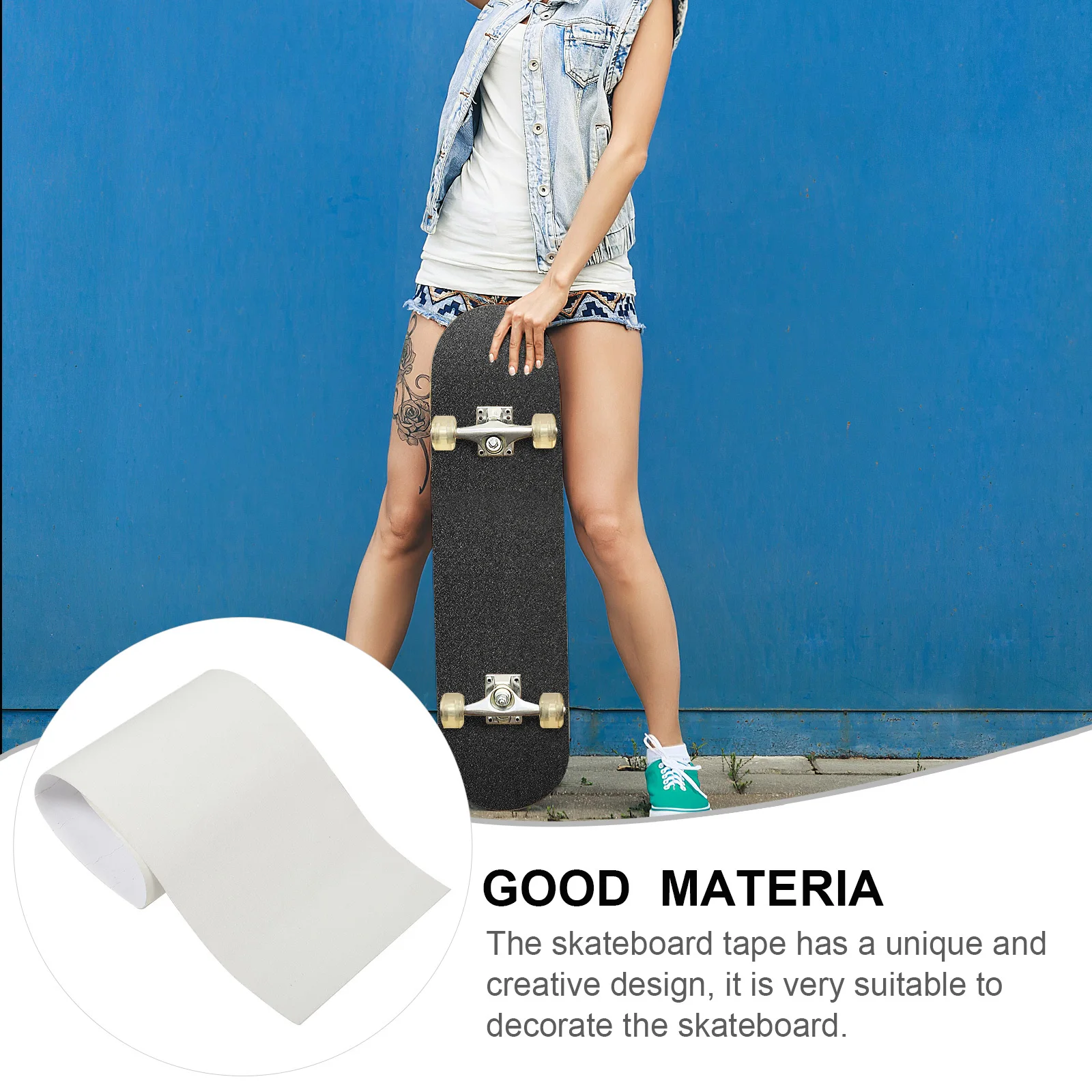 

Professional Self-Adhesive Skateboard Grip Tape Durable Wear-Resistant Multi-Function Anti-Skid Skateboard Sheet