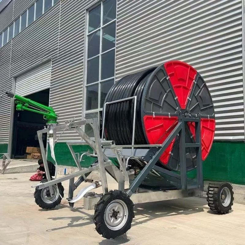 Automatic Coil Sprinkler 75--300 Mobile Convenient Reel Machine Agricultural Irrigation Machine Energy Saving and Water Saving