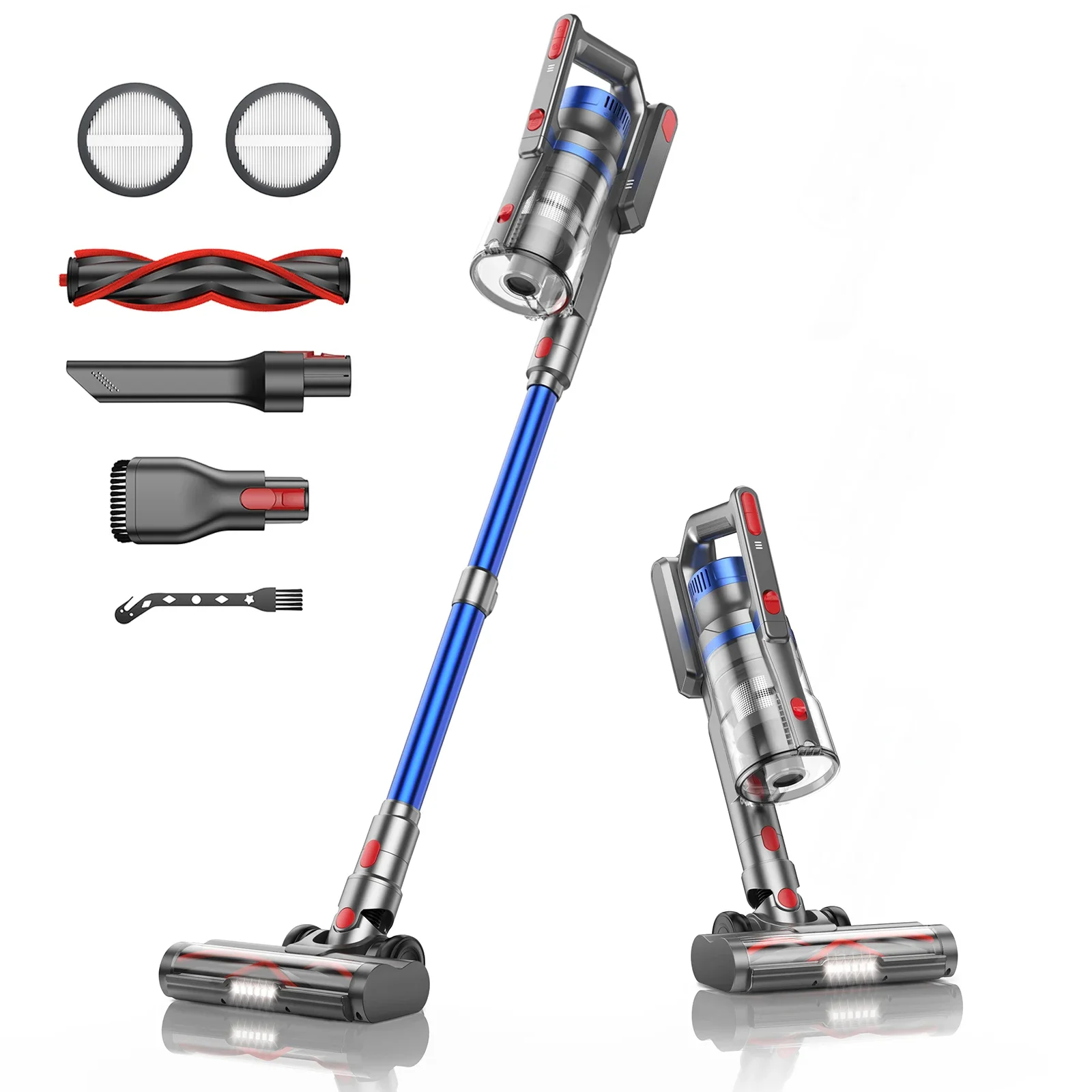 Cordless vacuum cleaner home appliances 1.2 L dust cup 55 minutes, 36KPA, perfect battery, 450W