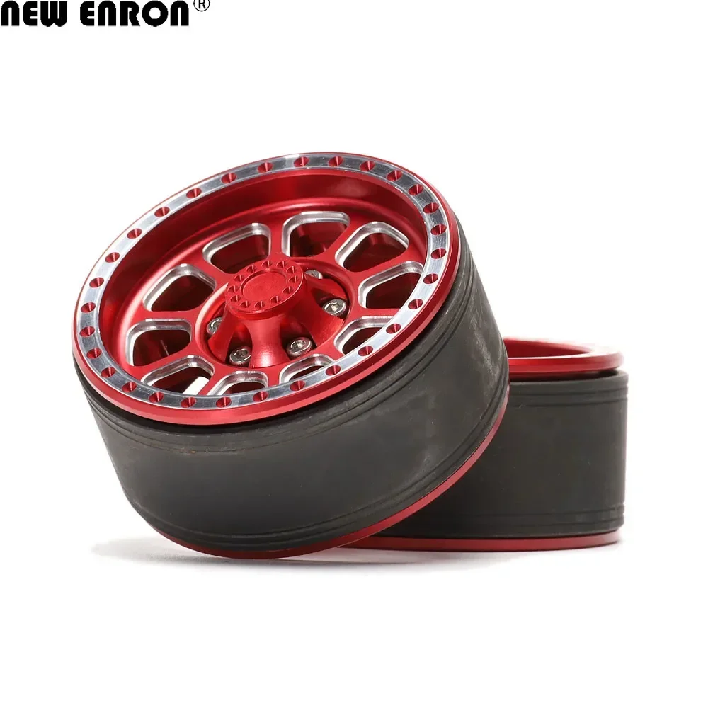 1.9" Aluminium 10 Spoke 55*45*26mm Beadlock heavy Wheel Rim 4Pcs For 1/10 RC Car TRX4 CC01 RGT D110 RC4WD SCX10 90046