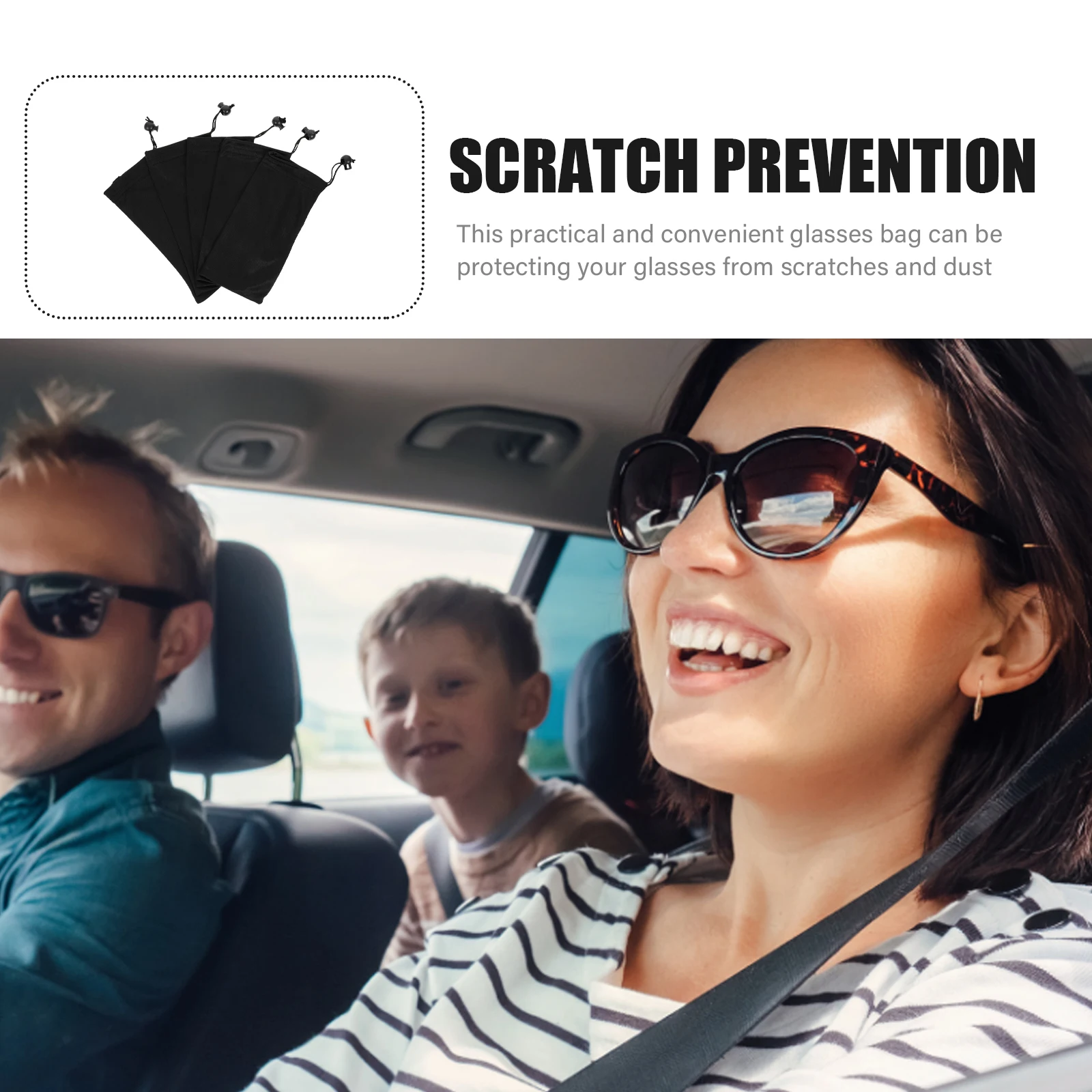 

12 шт., тканевая сумка для солнцезащитных очков, мягкий черный чехол из сверхтонкого волокна, защитный пылезащитный чехол для очков, многофункциональный