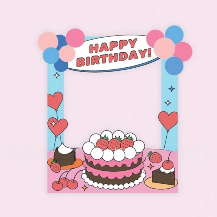 ديكورات أجواء احتفالية، إطار صور لتزيين حفلات أعياد ميلاد الأطفال، حامل من مادة KT، زينة للمهرجانات #2