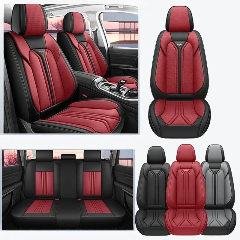 

Full Set Universal Luxury Full-Cover Car Seat Covers - Soft Premium Napa Leather, All-Season Comfort, Fit Most Sedans & SUVs