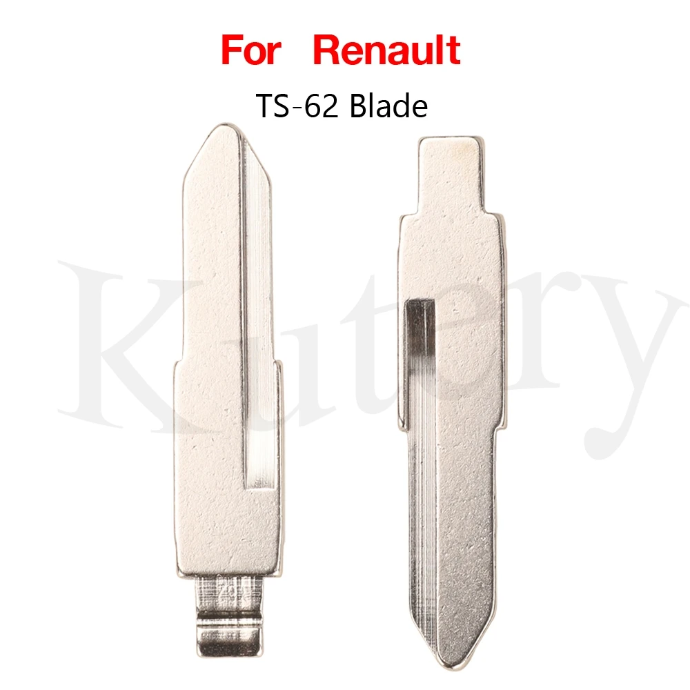 

jingyuqin 10PCS Remote Car Blank Key Blade For Renault #TS-62 Y62 KD VVDI JMD Remote Key Blade Replacement