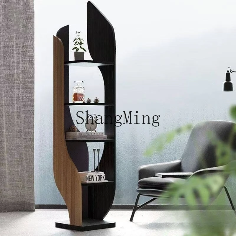 

FG Modern Simple Corner Cabinet Floor Shelf Living Room Multi-layer Shelf Creative Light Luxury Corner Office