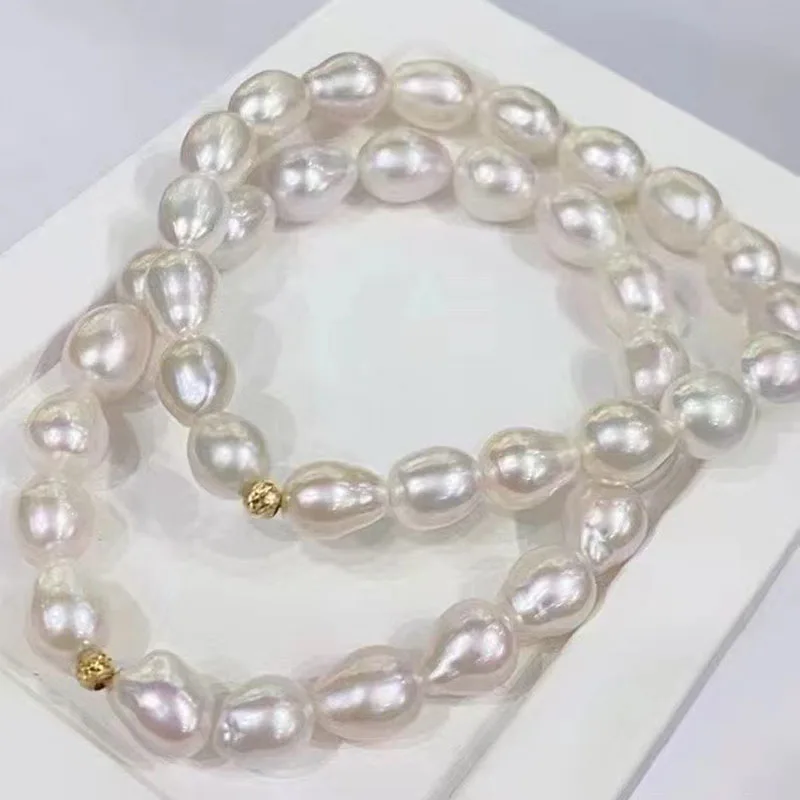 18k gold 7-9mm6A natural freshwater pearl bracelet ins simple and versatile bracelet freshwater pearl bracelet