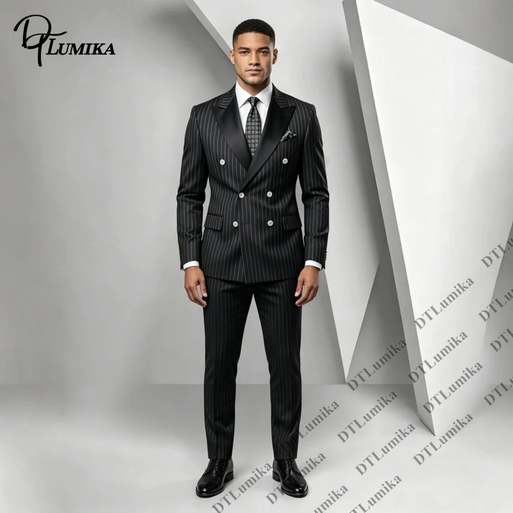 Maßgeschneiderter zweireihiger – Men Formal Wear Office Bewertung und Preis