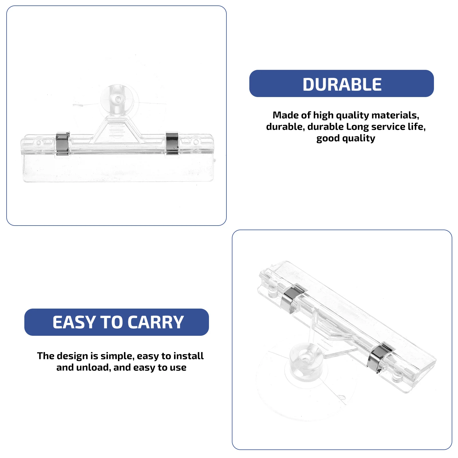 

5pcs Advertising Suction Cup Transparent Display Rack Price Tag Label Holder Holder Label Stand Banner