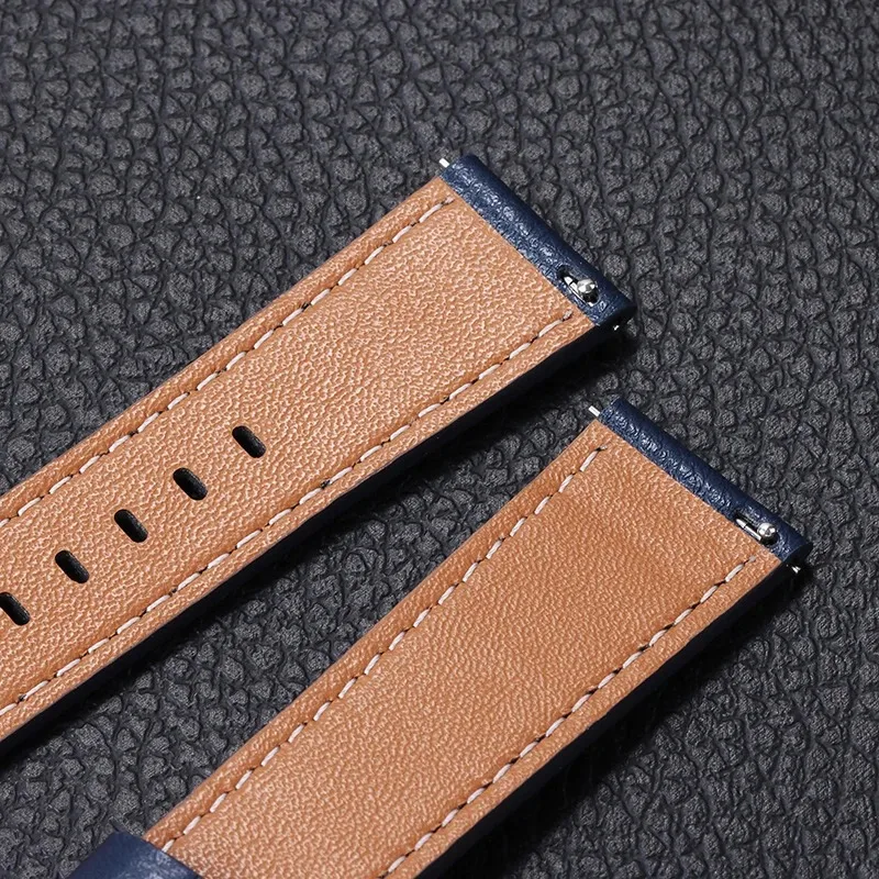 Genuine Leather 20mm Strap for Omega for Samsung Galaxy Watch5 4 40mm 44mm Classic Band Watch Band Sport Quick Release Bracelet