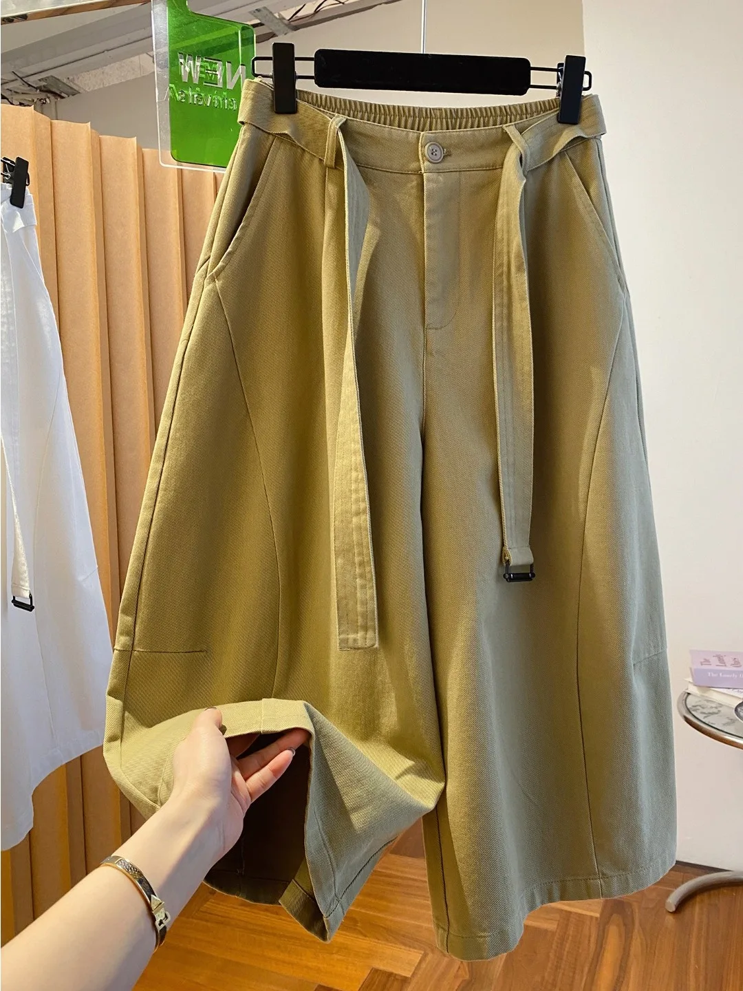 

High Waist Wide Leg Casual Pants Loose Fit Straight Cut Spring Fashion plus Size Women's Clothing Casual Versatile Trousers