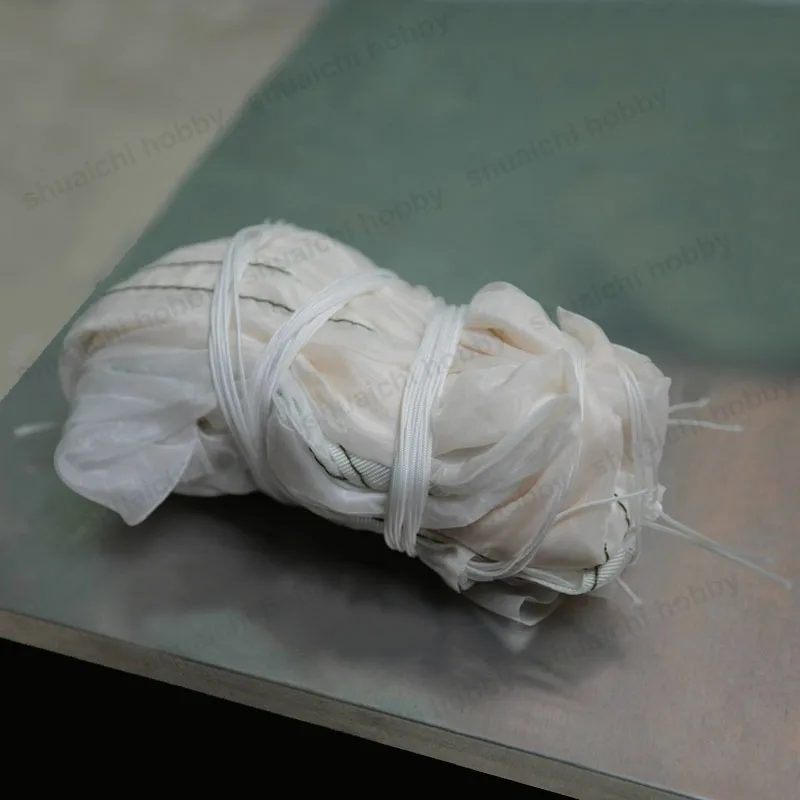 Parachute blanc Dia 1 mètre 544 Parachutes en tissu spécial capacité de charge 2kg parapluie extérieur jouet pour modèle de Drone fusée RC 1 pièces