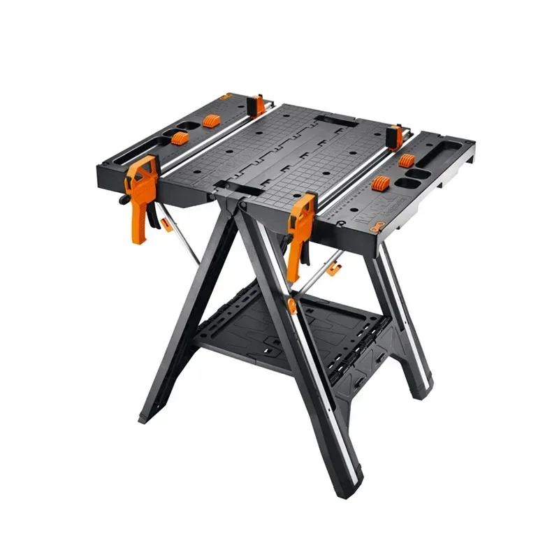 Hot SalesMultifunctional Folding Woodworking Workbench Load 135kg DIY Portable Work Tool Table Strong Clamping Force Tools Non-S