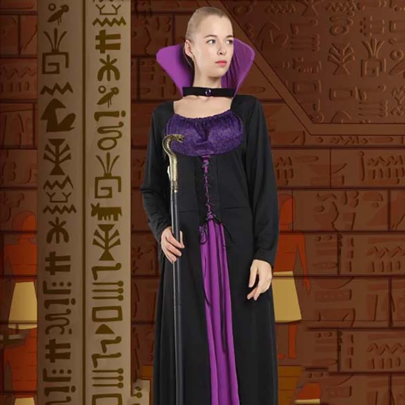 Halloween Cobras Wands Egyptian Staff Scepter Detachable Vintage Royal King Round Handle Cane Party Cosplay Costume Accessory