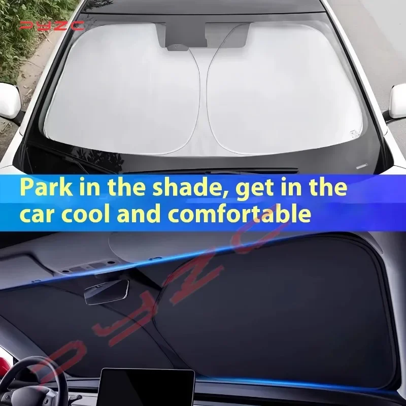 Car Sun Visor For Ford Mondeo Taurus 2022~2026 2023 2024 MK5 Auto Front Windshield Sunshade Heat Insulation Summer Accessories