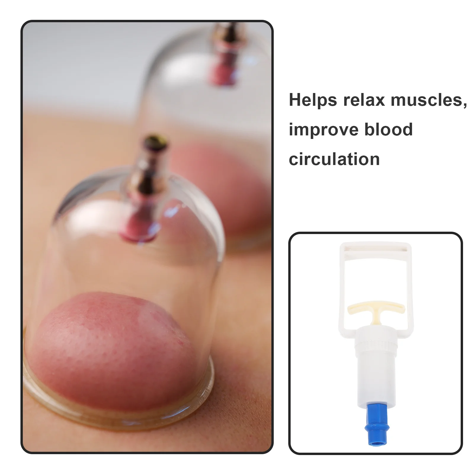 

Cupping Hand Pump Lightweight Plastic Material Vacuum Therapy Device Relax Muscle Improve Circulation Suction Cupping Tool