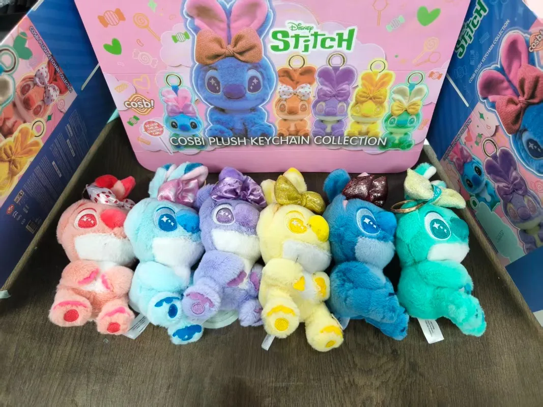 

Candy Stitch Series Blind Box Anime Stuffed Doll Toys Cute Keychain Bag Plush Pendant Collectible Surprise Mystery Gifts