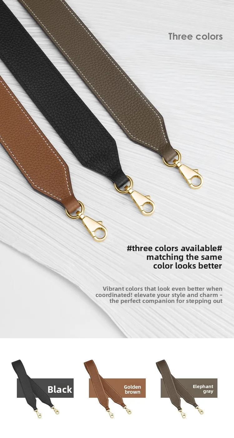 Togo Cowhide Wide Shoulder Strap For Kelly 25 Bag,Underarm Replacement Bag Strap,Handbag Modification Bag Accessories