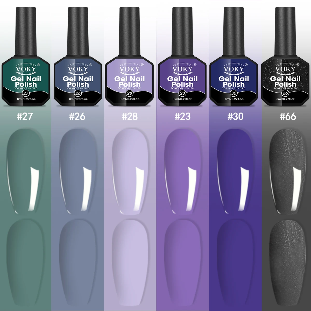 مجموعة غراء أظافر جل مكونة من 6 قطع، ملونة للنساء، مقاومة للاهتراء، ليس من السهل أن تتلاشى، منزل مشبع للغاية، يمكنك صنعها بنفسك، أظافر قابلة للإزالة