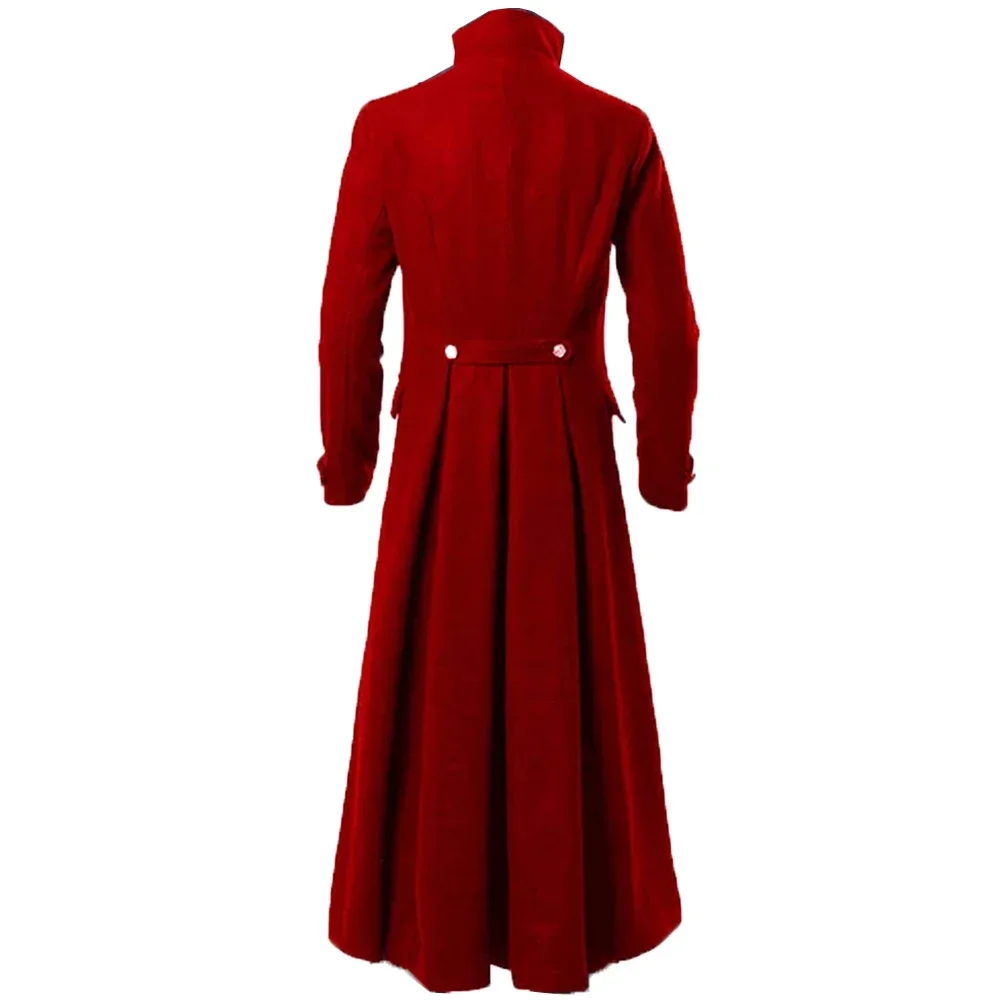 Fotografia 5: Steampunk vintage trench coat medieval renascentista traje masculino gótico longo casaco homem vitoriano carnaval festa cosplay traje