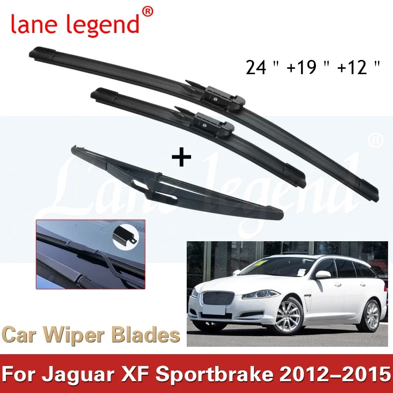 

Щетки стеклоочистителя для Jaguar XF Sportbrake 2012-2015 24 дюйма + 19 дюймов + 12 дюймов, аксессуары для резака, 2012 2013 2014 2015