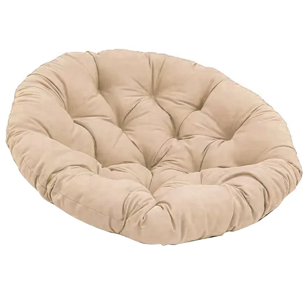 

1pc Chair Cushion, Hanging Basket Egg Chair Cushion Round Seat Thick Nest Back Pillow Suitable For Courtyard Garden