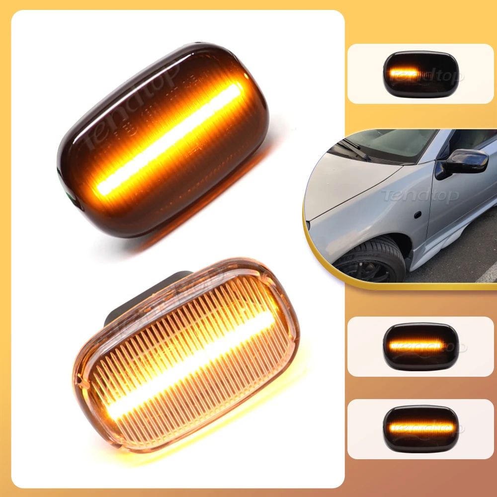 LED Dynamic Turn Signal Lamp Side Marker Lights  For Toyota Avensis Celica Corolla Caldina Camry Hilux Prius Verso Runx