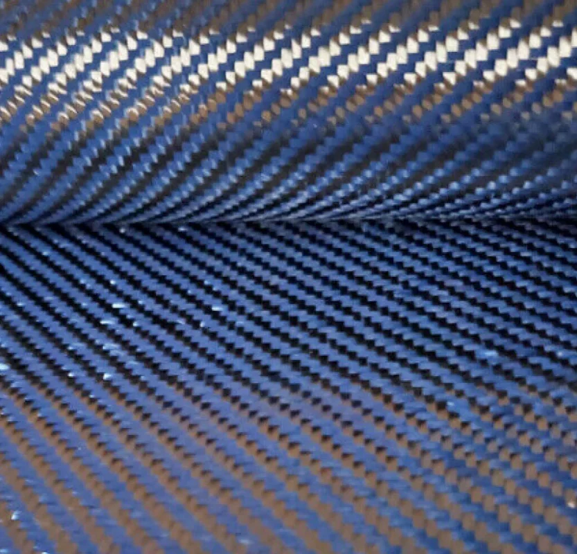 Aramid Carbon Fiber Blended Fabric Cloth Red/Yellow/Blue/Green/Purple/Grey Black