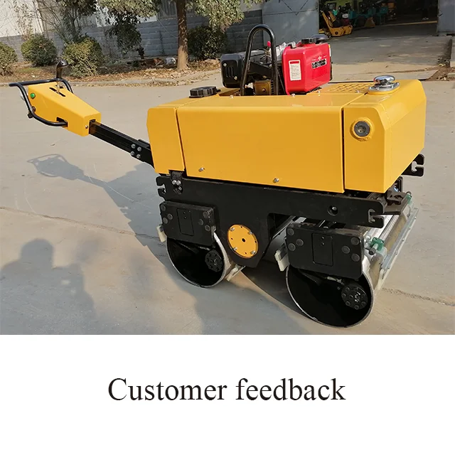 Ce Certified Double Drum Vibratory Road Roller 530Kg Capacity for Soil and Asphalt Compaction Roller