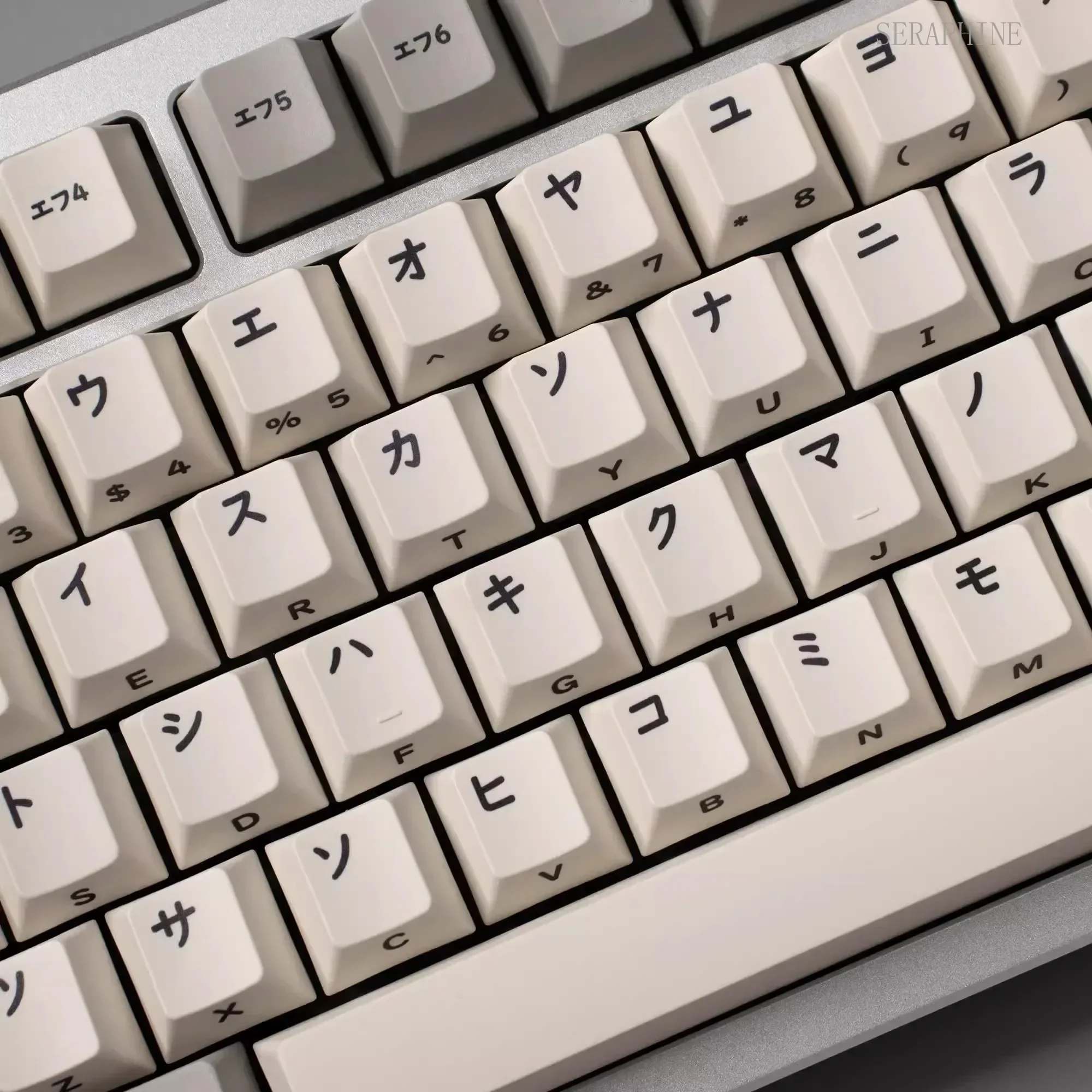 144 Keys Japanese Keycaps Retro PBT Thicken Dye Sublimation Height Cherry Side Print Mechanical Keyboard AULA F75 Ajazz Ak820pro