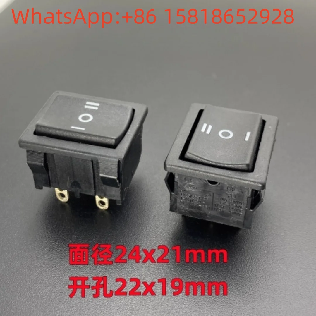 2 Stück ITALIEN Everel A4 Rocker Bootsförmiger Netzschalterknopf 6-polig 3-Positionen 13A Rocker-Taste