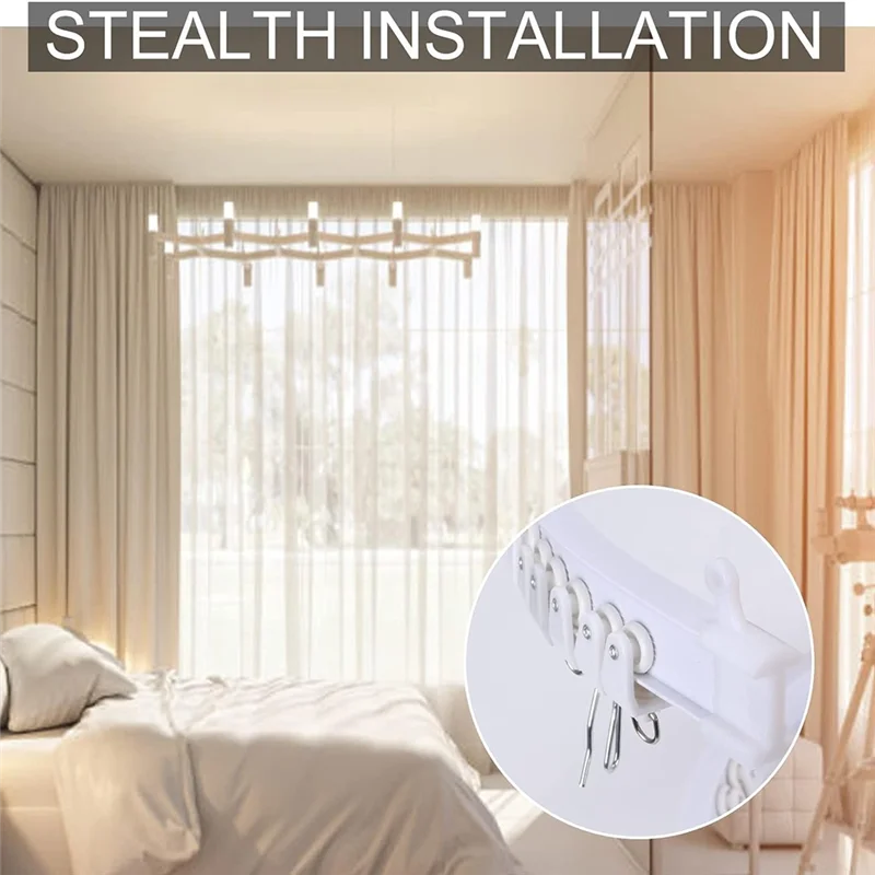 

5 Metre Bendable Ceiling Curtain Rail Spare Parts Flexible Ceiling Curtain Rail, Curtain Rail, Accessories, Curved Curtain Rail