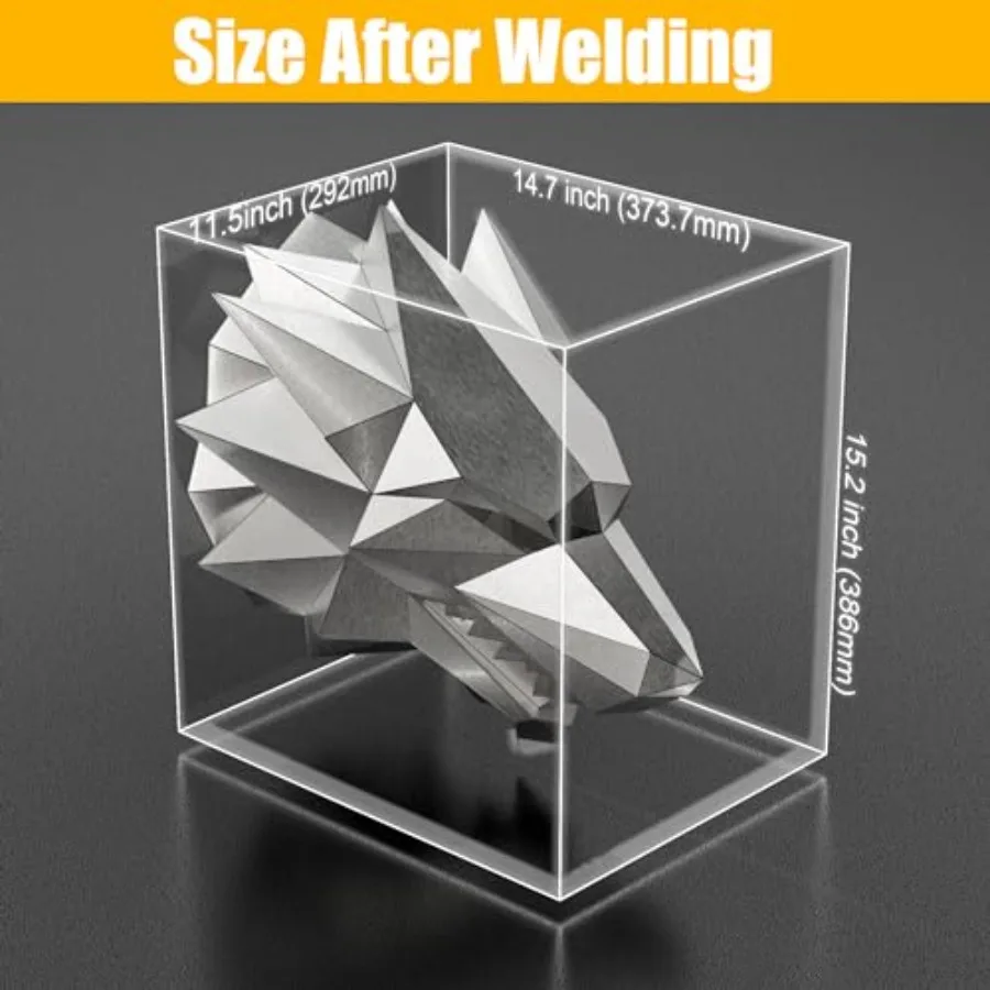 مجموعة لحام رأس Dire Wolf للمبتدئين: 201 كوبونات لحام من الفولاذ المقاوم للصدأ قطع تدريب معدنية مقطوعة بالليزر مناسبة لـ TIG