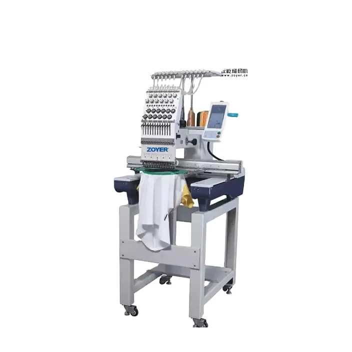 ZY-EM0901F Cheap Single Head 9  Industrial Embroidery Machines computerized 200mm*300mm