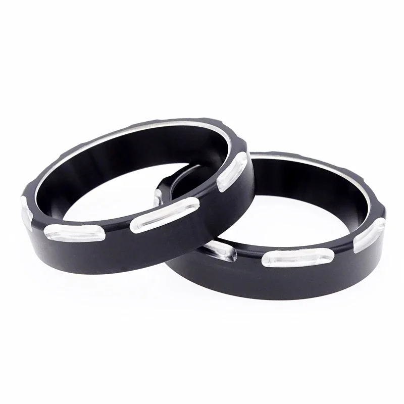 6 Pcs Motorcycle Instrument Cover Board Speedometer Gauge Burst Bezel Trim Ring Kit For Harley Touring Road Street Glide 96-13