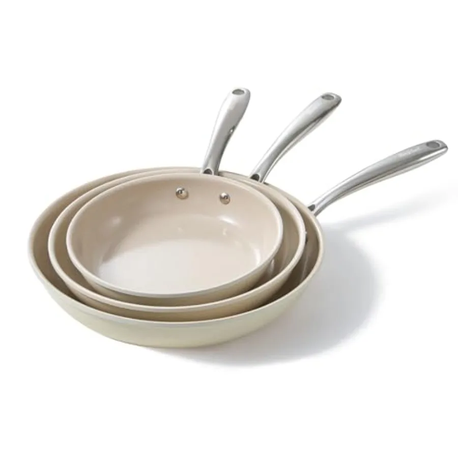 Nonstick Frying Pans Set, Ceramic Pan Skillet