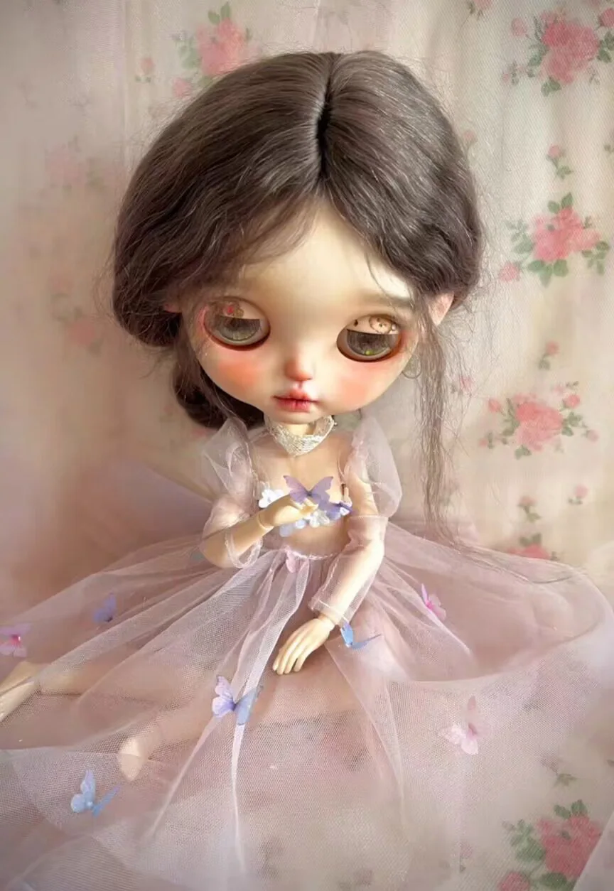 2025 3pcs fairy tale Blythe inner skirt, socks Butterfly gauze skirt 1/6 30cm(Fit for  azone,Pullip,Ob22/24/26, Licca)