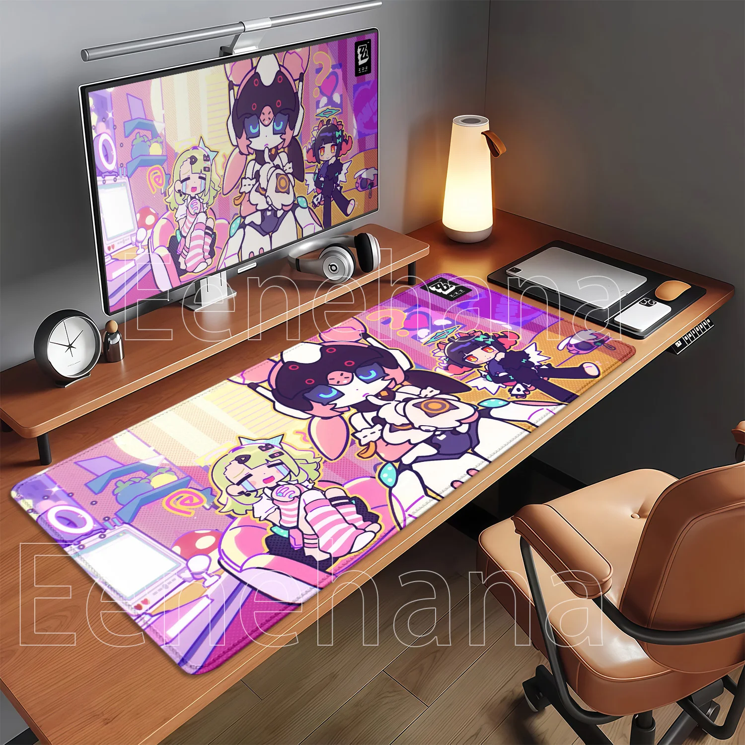 Larges AOD Sunna Aria Nangong Yu‌ Mousepad Angels of Delusion Anime Cute Girl Zenless Zone Zero Mouse Pad ZZZ Keyboard Desk Mat