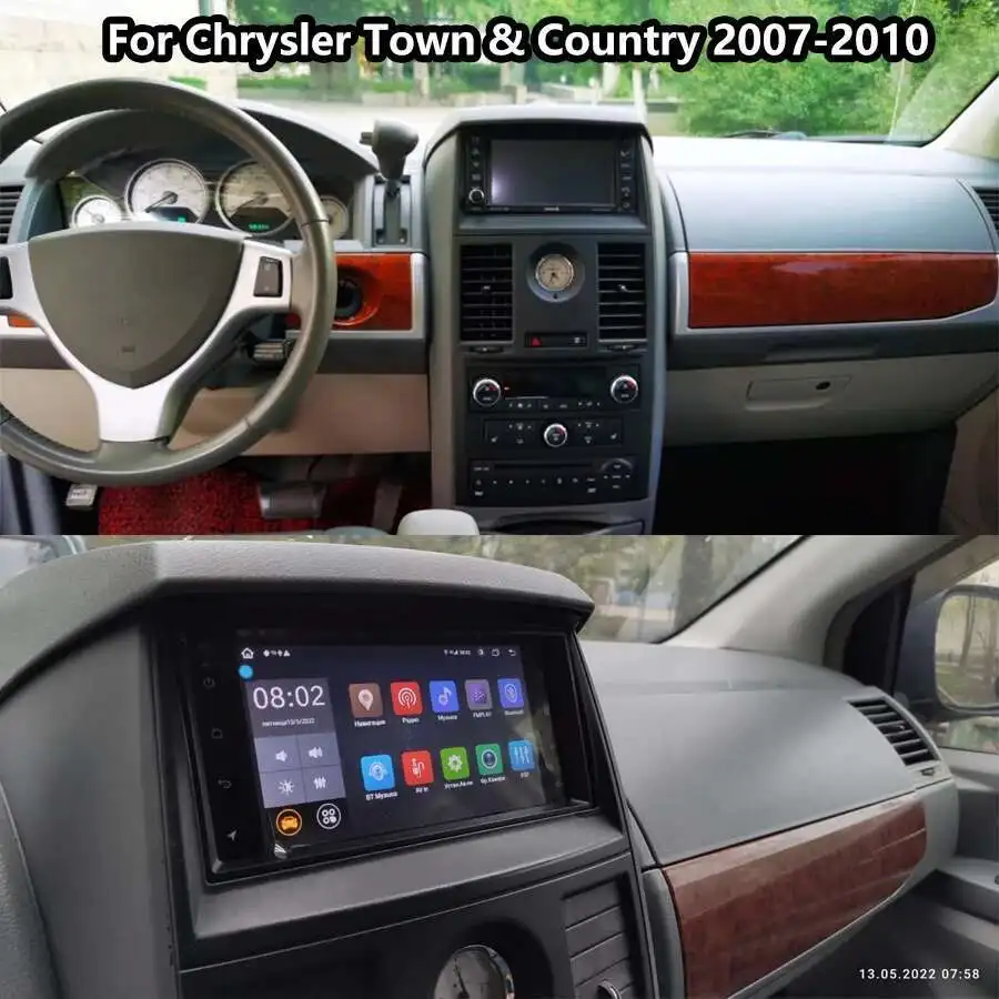 Android 14 Car Radio Video Multimedia Player For Chrysler Town Country Dodge Charger Ram Pickup Jeep Radio Stereo Touch Screen