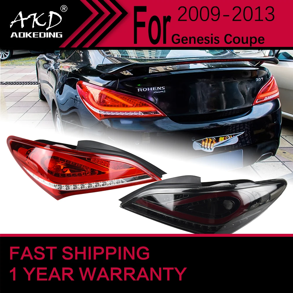 Car Lights for Hyundai Genesis Coupe LED Tail Light 2009-2013 Rear Stop Lamp Brake Signal DRL Reverse Automotive Accessories