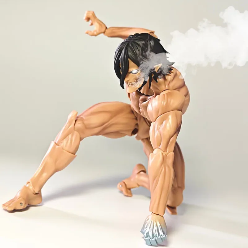 海洋堂-エレン・ヤマグチ-進撃の巨人-アクションフィギュア-アニメ-pvc製-可動フィギュア-高可動性-ファンへのギフト