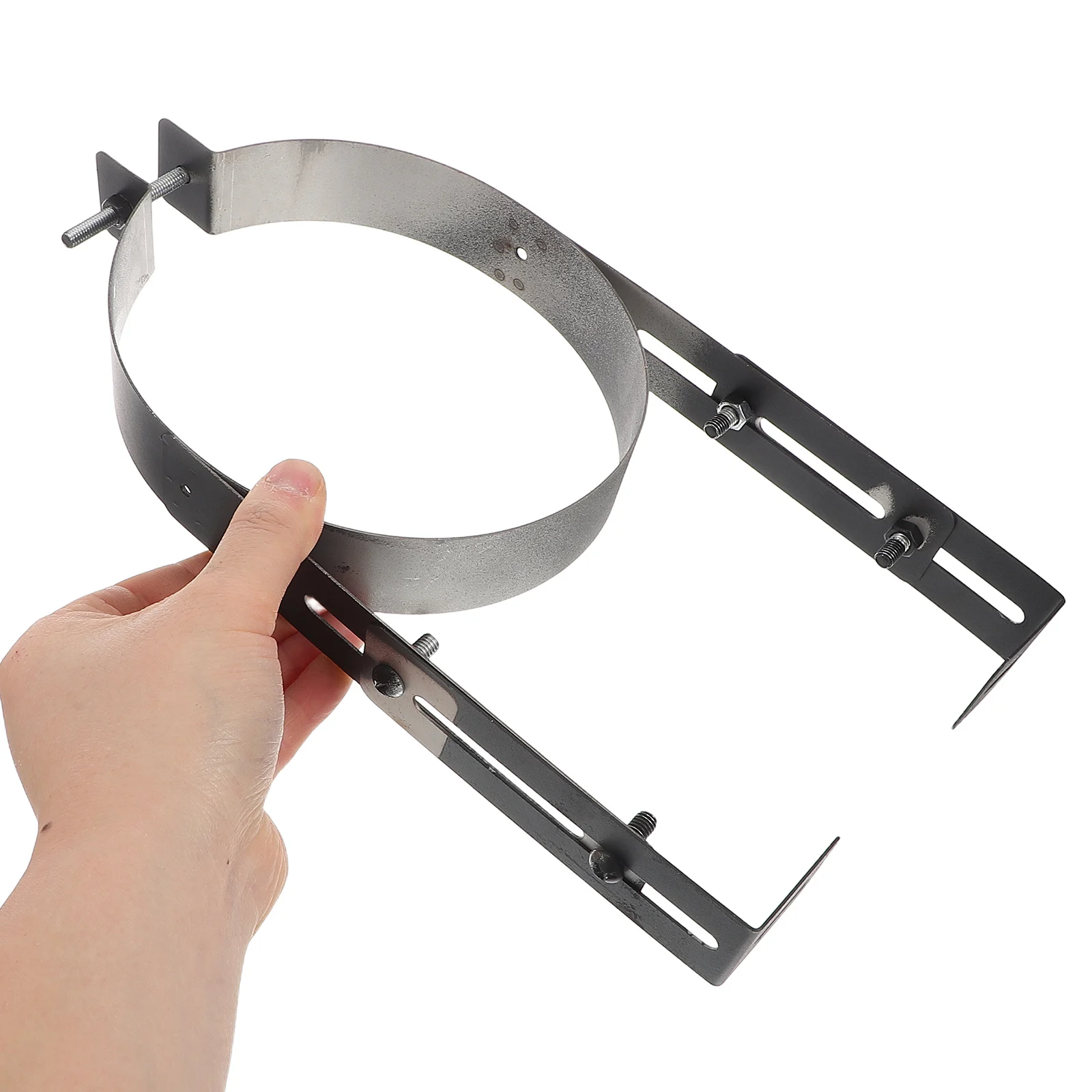 

Chimney Pipe Bracket 6 Inch Stainless Steel Adjustable Wall Mount Support Clamp Tube Fixing Stove Exhaust System