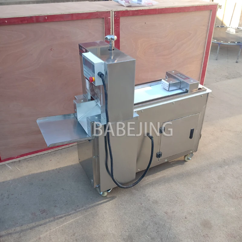 

Мощная машина для резки рулетов из баранины с ЧПУ специально разработанная для резки горячих кастрюль, баранины и куриных рулетов.