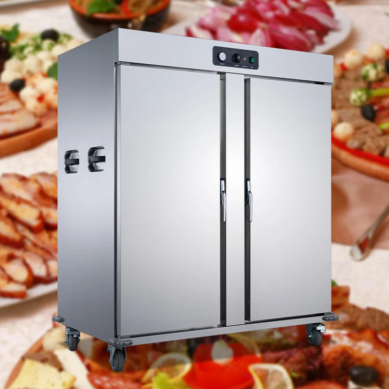 Holding Warmer Cart Upright Heated Holding Cabinet for Use Electric Mobile Kitchen Hotel Supermarket Banquet Display Hot Food