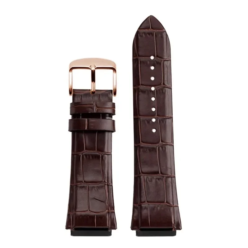 22mm Black Blue Genuine Leather Watch Strap For GUESS W0040G3 W0247G3 W0040G7 Series Cowhide Watchband Men's Bracelet