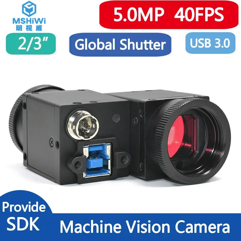 USB 3.0 Global shutter industrial camera 2448*2048@40FPS 5.0MP High-Speed Streaming Camera for Machine Vision Applications