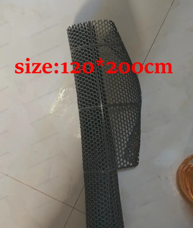 120-200cmの厚い固体プラスチック中空バスルームマット、シャワーグリッド滑り止めオックスゴム落下防止パッド、高齢者に適しています