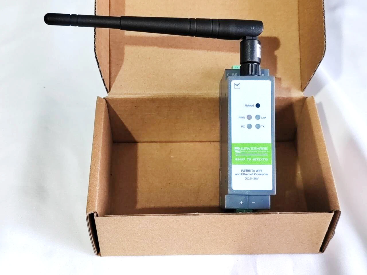 

Rail-Mount Serial Server RS485 to WIFI Ethernet Module Modbus MQTT Gateway