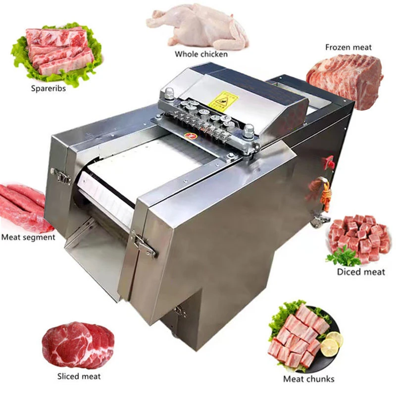 

Mini Cutting Machine Meat Slicer Commercial Frozen Chicken Dicer Meat Cutting Machine Cubes Frozen Meat Cutting Machine