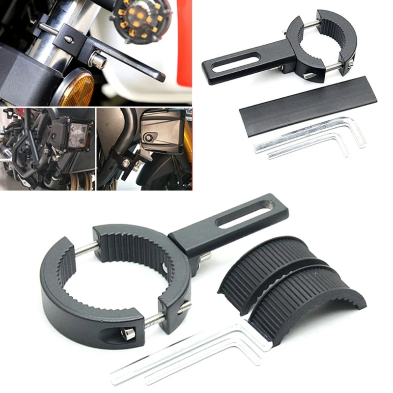 Motorcycle Spotlight Bracket Motobike Spotlights Clamp Holder Support Front Fork Bracket Driving Light Extension Holder