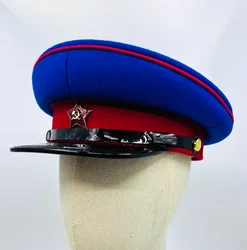 Soviet Political Commissar Hat NKVD Upgraded Big Eaves Hat Soviet Ministry of Internal Affairs Uniform Hat